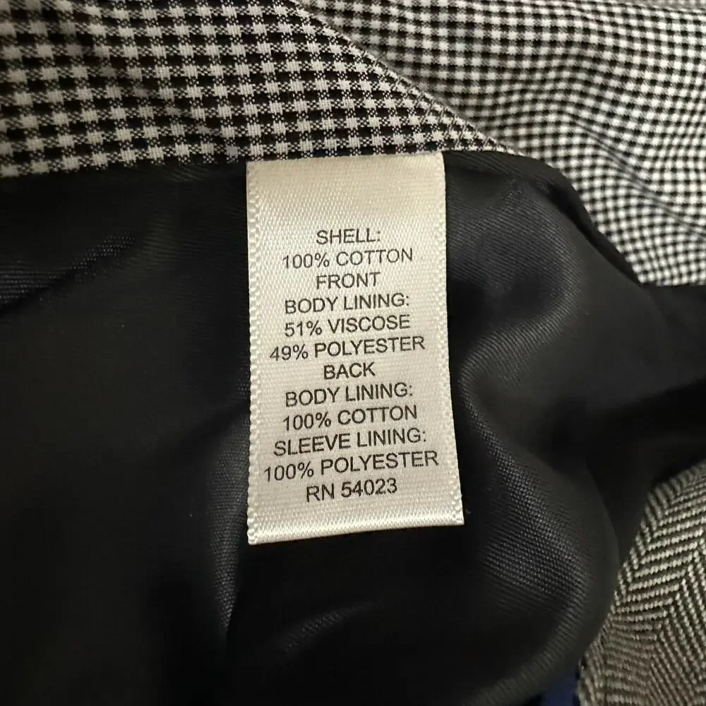 BANANA REPUBLIC Blazer Mens 40R Gray Herringbone Tailored Fit Preppy Business